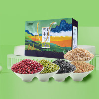今粮道杂粮五谷丰登 荞麦仁、红豆、黑香米、糙米、绿豆 礼盒装2.5kg
