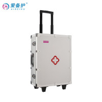 爱备护 专业救护急救箱内科型综合型医药应急出诊箱带拉杆ABH-M004A
