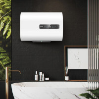 海尔双胆电热水器3300W大功率纤薄速热扁桶热水量可视防电墙自动关机 80L EC8001-RH1