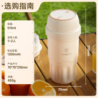 榨汁机 西屋(Westinghouse)小型便携式无线充电户外水果榨汁杯不锈钢 WSX05S01