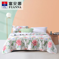 富安娜(fuanna)夏被QY-1七孔抗菌印花夏被-巧若芙蓉203*229cm