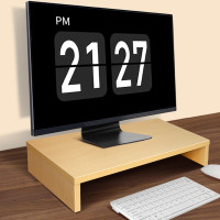 倍方(befon)电脑显示器增高架 71924 单层原木色