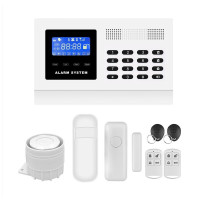 凌防(LFang)AE701家用防盗报警器红外线感应门窗安防现场短信电话远程通知 [1主机+1红外+1门磁+2遥控]