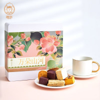 雅觅万朵山河礼盒休闲零食糕点节日点心聚会节日礼品 控甜礼盒6味330g
