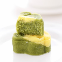 雅觅绿豆糕老式8只装 点心糕点礼盒 海盐芝士绿豆糕320g*2盒