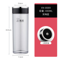 希诺塑料水杯摔不烂泡茶杯2025新款旗舰店户外耐摔杯子 防摔款:深海蓝XN8089 400ml