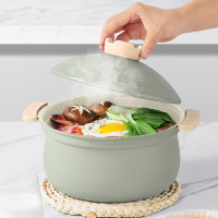 炊大皇 汤锅不粘锅 熬粥炖肉煲汤煮面锅22cm 电磁炉通用 禾悦HY22AQL