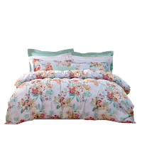 富安娜(fuanna)芳华雅韵四件套 被套:203*229cm床单:230*240cm枕套:74*48cm(单位:套)