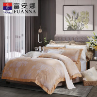 富安娜(fuanna)巴黎之春素提 涤棉提花+纯棉斜纹四件套床单尺寸:230*250cm(单位:套)