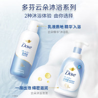 多芬绵密泡沫泡泡沐浴露沐浴乳 清甜奶香400g 滋养保湿 滋润焕亮水嫩