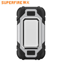 神火(SupFire)LED多功能工作灯 led可充电带磁铁 强光手电筒9W 续航8小时X102灰+黑