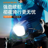 神火 手电筒 BL59 自行车灯前灯夜骑超亮手电筒强光充电防雨山地车骑行装备高流明