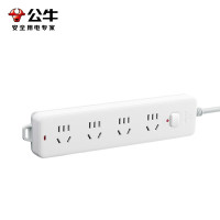 公牛(BULL)插座排插/接线板 4位[总控]3米 GN-410