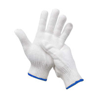 汉盾 HD-600GP涤棉 10针漂白600g 涤棉纱线手套 12副/打