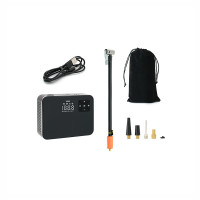 美旅车载充气泵汽车胎压无线便携摩托自行车电动打气筒自动充停 黑色 无线车载充气泵AT-3013