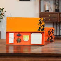 素言茶坊~百财纳福老白茶香鼎香炉茶巾百财杯