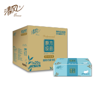 清风3层120抽20包/箱BR42AQQ 原木纯品