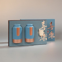 素言茶坊~喜乐双铁罐茉莉花茶125克高山绿茶180克