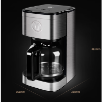 米技生活 (Miji Home)1.5L咖啡机咖啡壶家用意式美式半自动 咖啡机 ACM-252