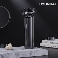 现代HYUNDAI 三头磁吸刀头全身水洗男士剃须刀 YS810