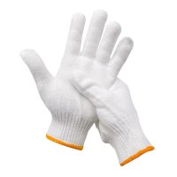 汉盾 HD-400G涤棉 10针本白400g 涤棉纱线手套 12副/打
