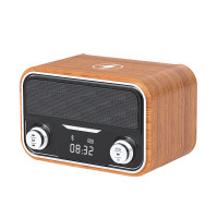 毕亚兹(BIAZE)YX106复古迷你音响无线蓝牙音箱(单位:个)木纹色