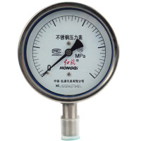 红旗Y-100BF压力仪表不锈钢压力表 0-1MPa 1个(单位:个)