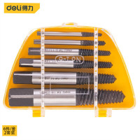得力DELIDL0026断丝取出器螺丝取出器套装(黄) 2套装 6件套1#-6# 1组(单位:组)
