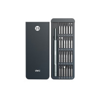 得力DELIDL241025精密螺丝批套装家居精密螺丝刀 1套(单位:套)