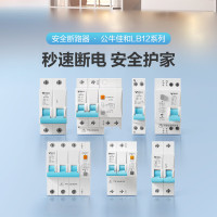 公牛BULLLBE12-40f/25A-1PN/C型电路保护器小端子窄体漏保电子式AC漏电断路 25A 1个(单位:个)