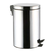 敏胤L2008脚踏垃圾桶不锈钢脚踏式 8L 1个(单位:个)
