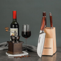 康巴赫/KBHKDT5A刀具套装木套刀组合套装全套家用厨师刀料理刀水果刀剪刀 彩木套刀 1套(单位:套)