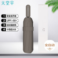 天堂TTS-58伞全自动晴雨伞三折 10骨亚麻棕 1把(单位:把)