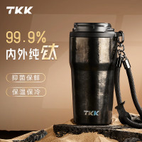 TKK TKK-4001保温杯洛奇钛杯 630ml钛曜黑 1个(单位:个)