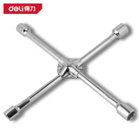 得力DELIDL4416轮胎扳手十字轮胎扳手 17-23MM 16寸-17x19x21x23mm 1把(单位:把)