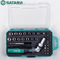 世达(SATA)05495棘轮螺丝批套装家用小飞棘轮螺丝批&套筒组套(可调头) 1套(单位:套)