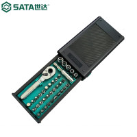 世达(SATA)05496A棘轮螺丝批套装家用十字一字花形螺丝批 套迷你小飞棘轮扳手组套 1套(单位:套)