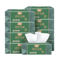 心相印DT100常规抽纸柔厚亲肤三层塑装纸面巾 125*180mm*3层100抽/包 6包(单位:包)