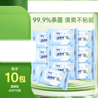 心相印XSA040湿纸巾湿厕纸系列40片装湿巾云熊221版 40片×10包箱装(单位:箱)