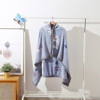 啄木鸟(PLOVER)ZMN-PJT-01毛毯小鹿披肩毯 100cmX140cm天蓝色 1个(单位:个)