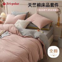 三极户外TP2754亲肤卧室家用 双拼-黛莎 1.5/1.8m 床单款 四件套(被套2*2.3m)(单位:套)