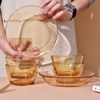 果兹(GUOZI) ASGZ-A04 拾光餐具套装 琥珀色 (单位:套)