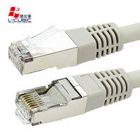 酷比客(L-CUBIC) LCLN6RRECSGY-25M 25M 六类单层屏蔽网线 25.00 米/根 (计价单位:根) 浅灰色