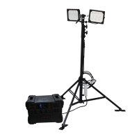 华荣(WAROM) GAD5133GW、220V、IP65、2x60W、6500K、LED 移动照明储能装置 (计价单位:台) 黑色