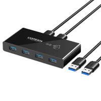 绿联 30768 二进四出USB共享器 打印机切换器 (计价单位:台) 黑色