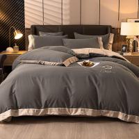 伊伊爱 TJ0HJC2101084 /220*240cm吉赛尔系列 全棉磨毛纯色绣花四件套 (计价单位:套) 优雅紫-太