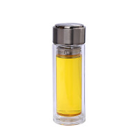 艾逸瑶选 逸尚双层玻璃杯B320ML CJ-21060 (计价单位:个) 高亮银