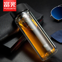 富光(FUGUANG) WFB1013-400 400ml 双层玻璃杯 (计价单位:个) 黑色