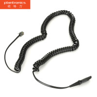 缤特力(Plantronics) U10P电话耳机延长线QD转RJ9 电话线 (计价单位:个) 黑色