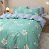 安居先森 D1411 1.5*2.0m 40支纱全棉印花单人被套套活性印染 1.00 件/条 (计价单位:条) 绿色